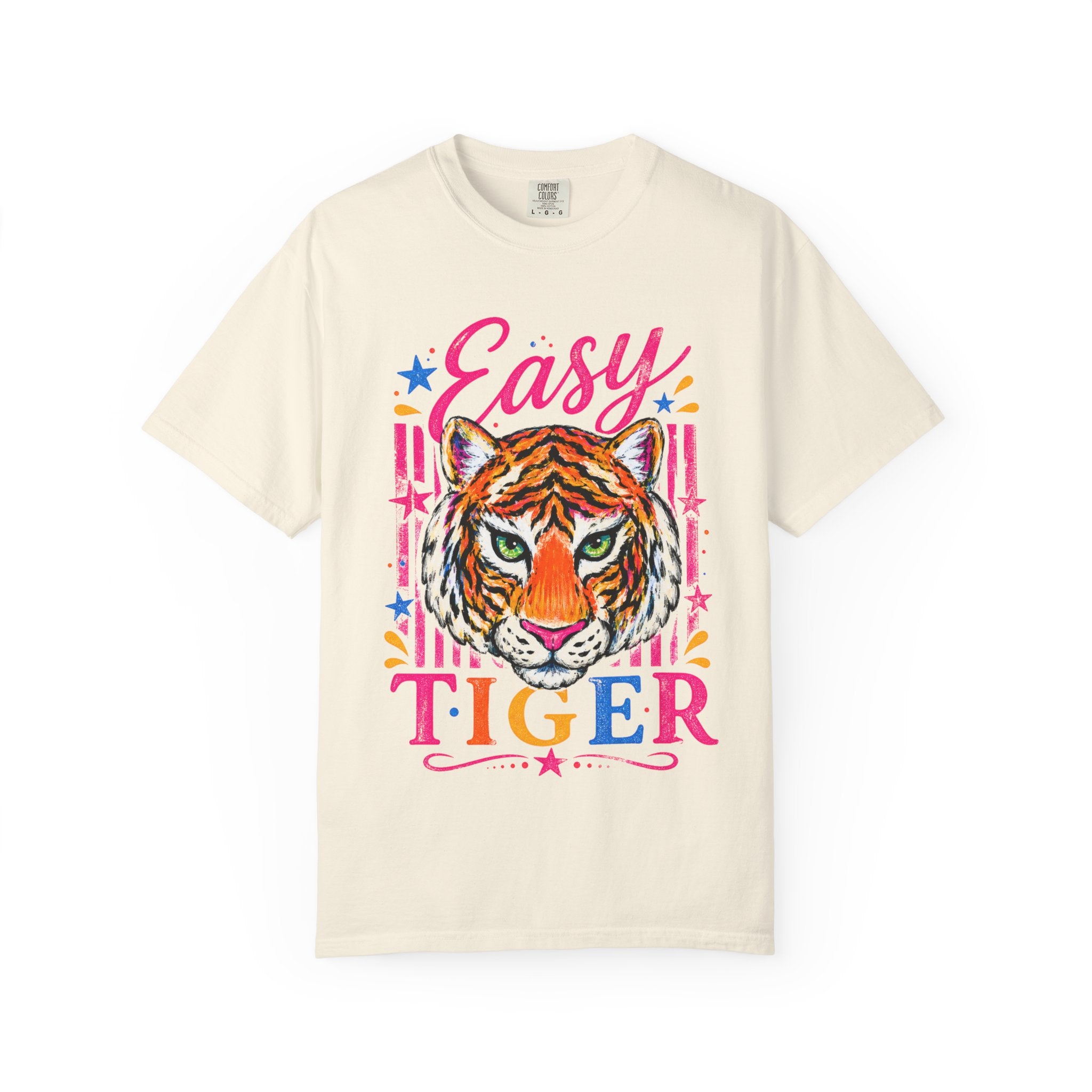 Easy Tiger T-Shirt | Colorful Tiger Graphic Tee