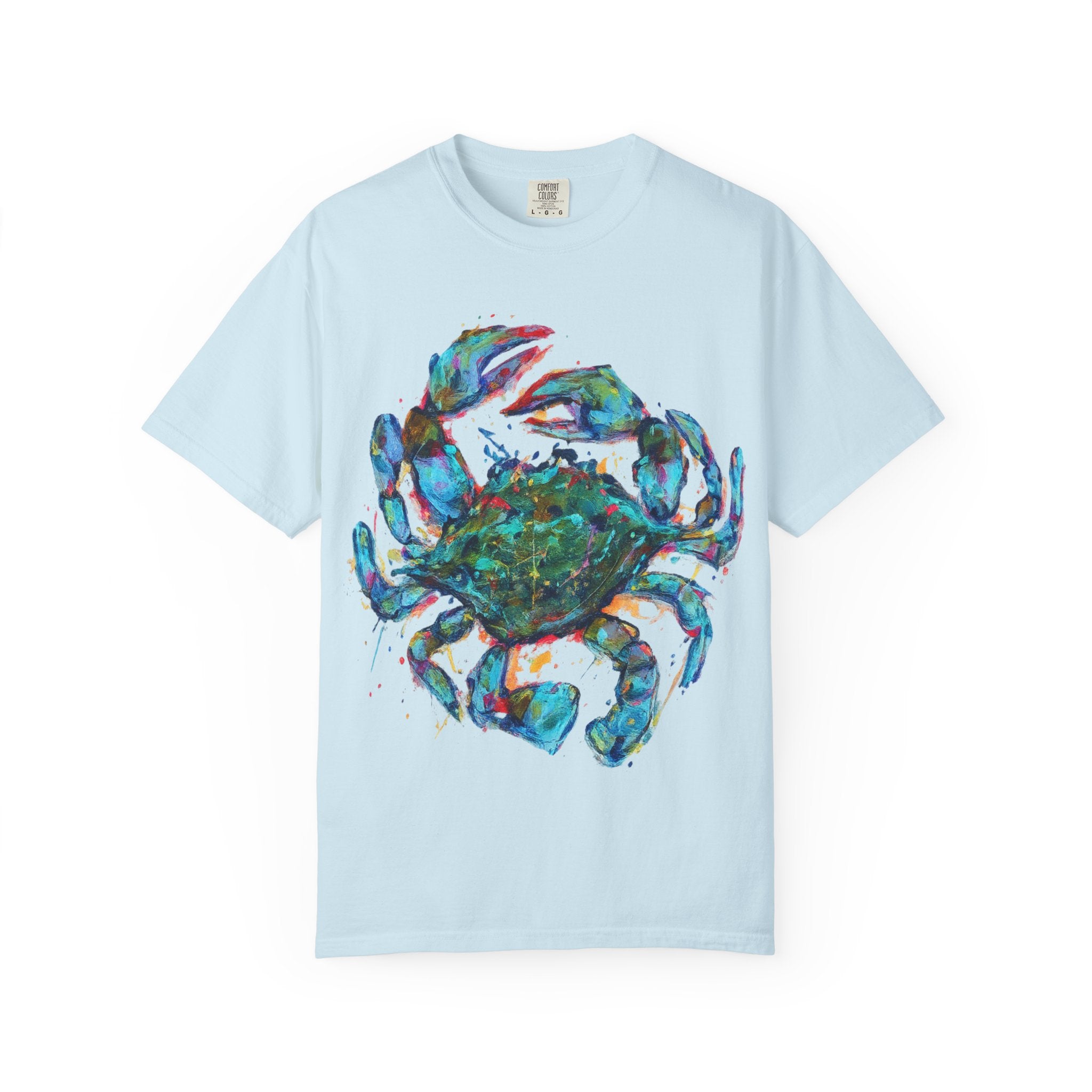 Blue Crab T-Shirt | Colorful Coastal Graphic Tee