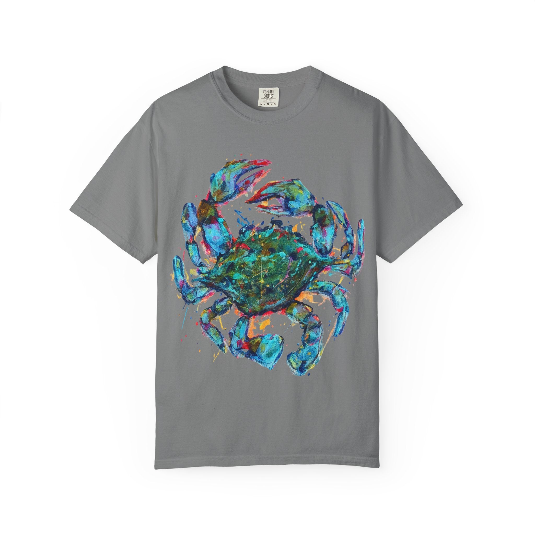 Blue Crab T-Shirt | Colorful Coastal Graphic Tee