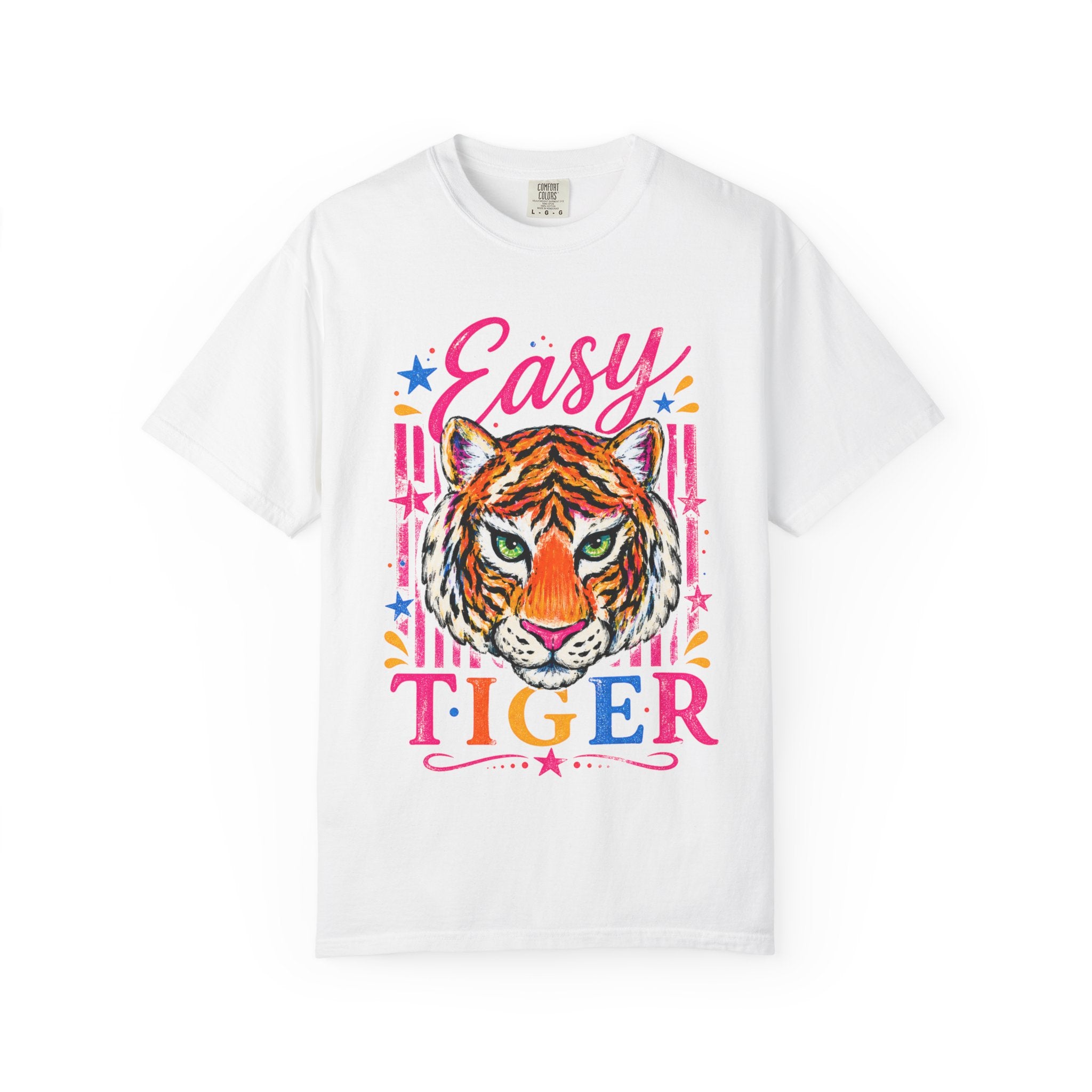 Easy Tiger T-Shirt | Colorful Tiger Graphic Tee