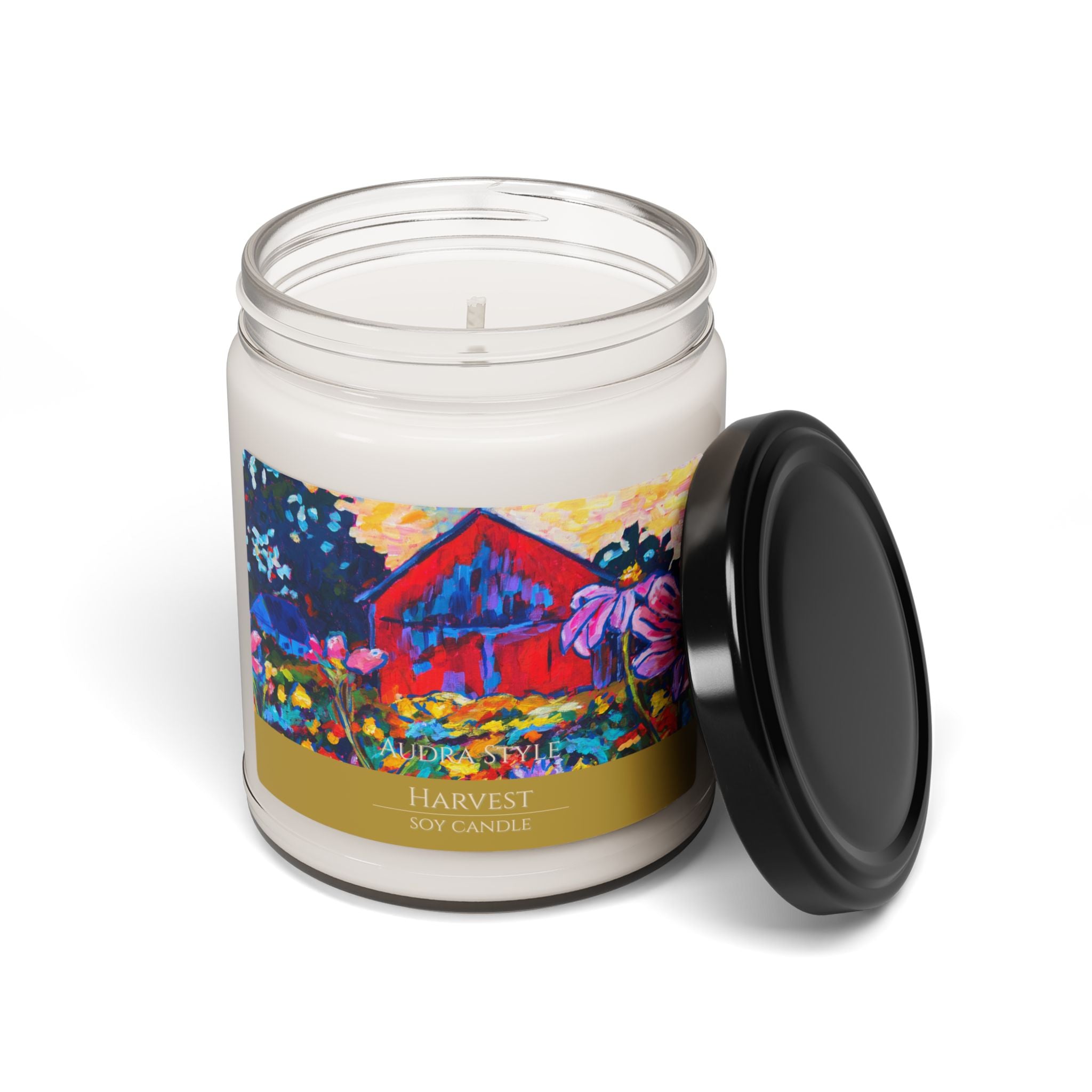 Harvest Scented Soy Candle - 9oz Farm and Floral Design for Home Décor & Relaxation