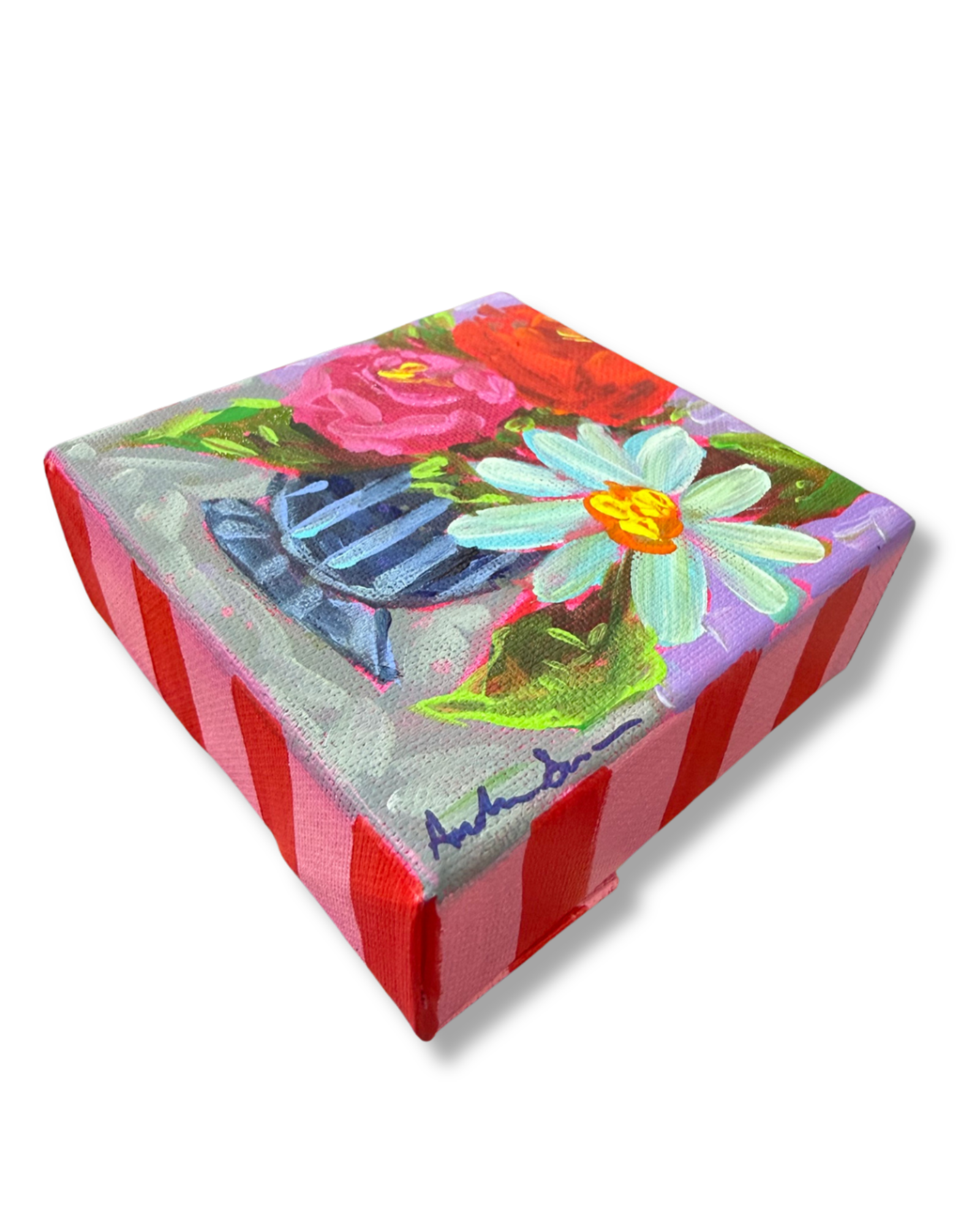 Floral Bouquet Original Painting | Whimsical Home Decor Art