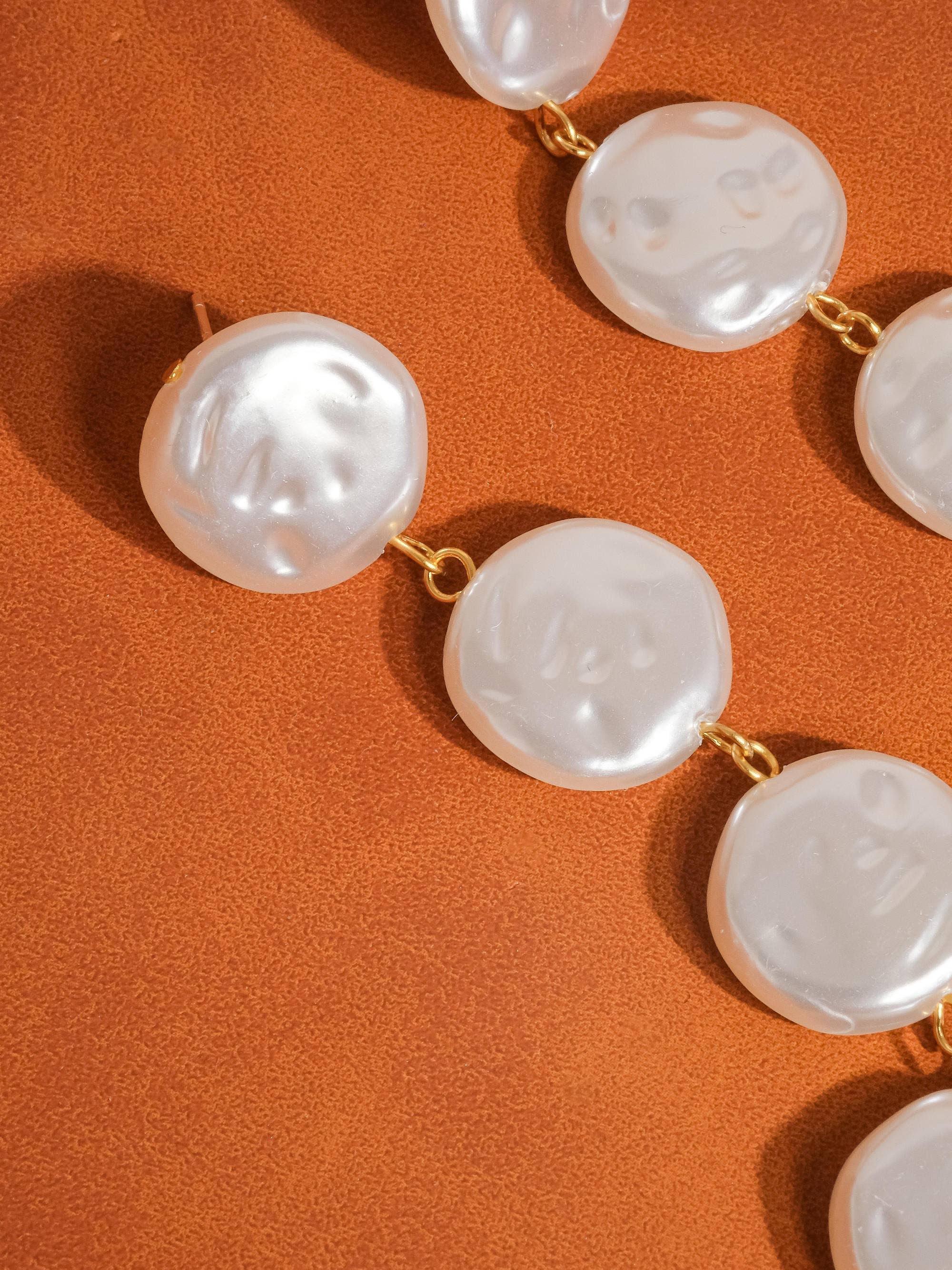 Helen 18K Non-Tarnish Pearl Drop Earring