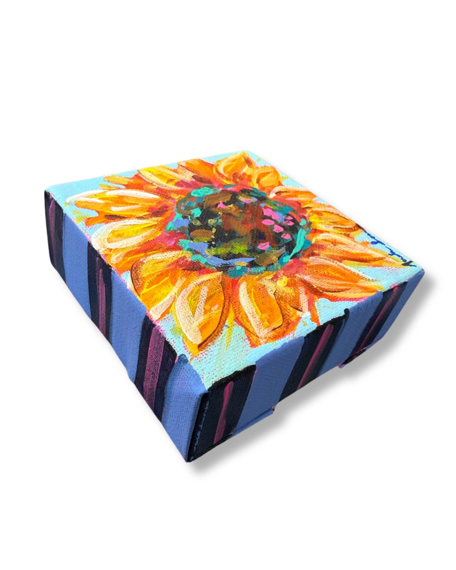 Sunflower Original Painting | Whimsical Home Decor Art