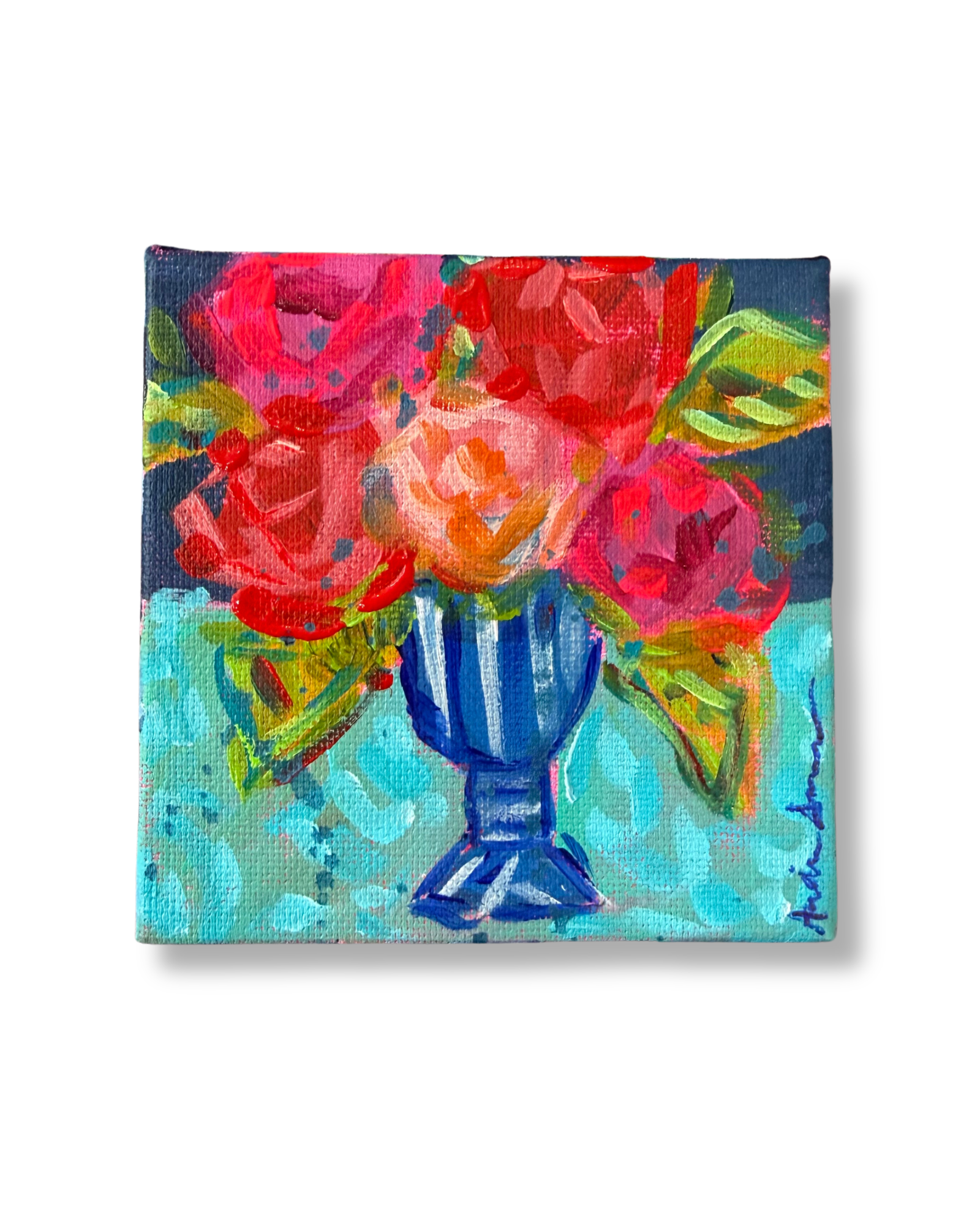 Floral Bouquet Original Painting | Whimsical Home Decor Art