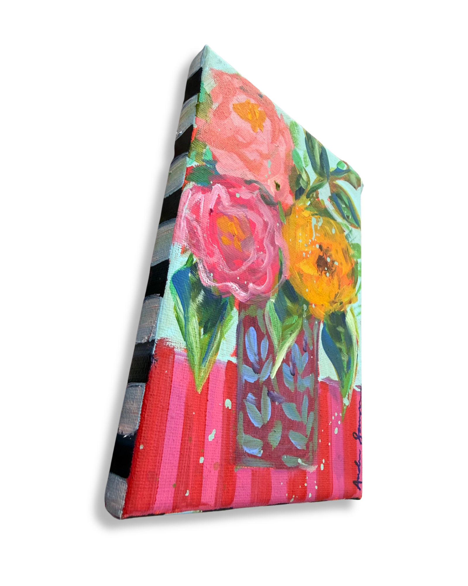Floral Bouquet Original Painting | Whimsical Home Decor Art