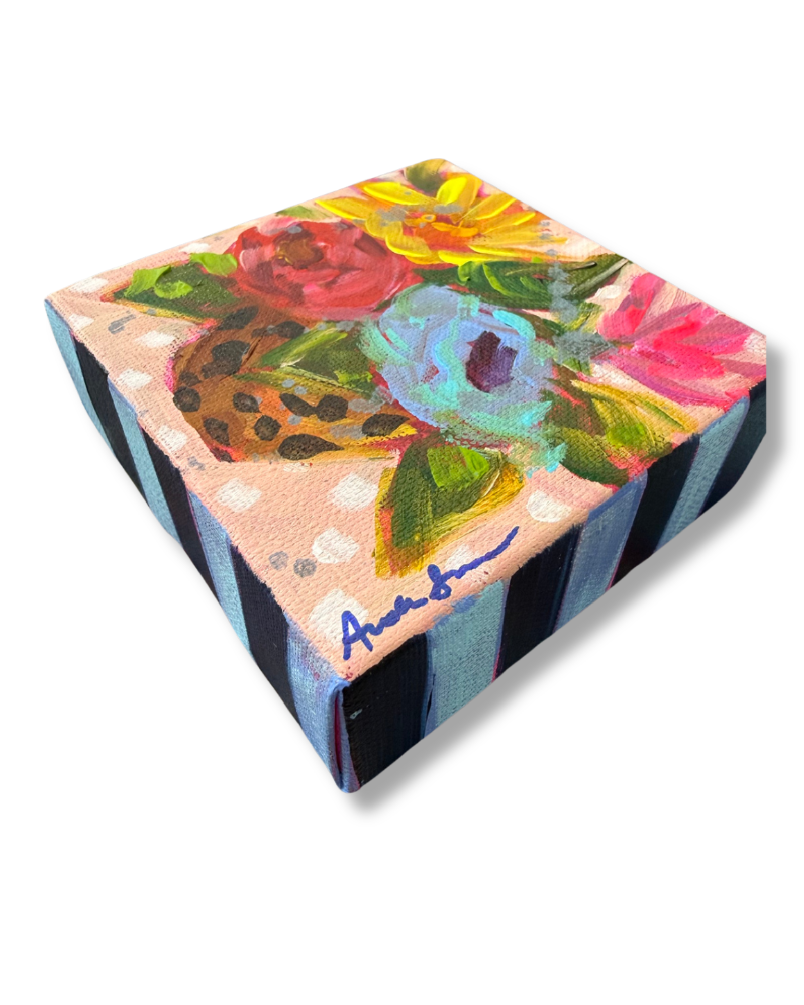 Floral Bouquet Original Painting | Whimsical Home Decor Art