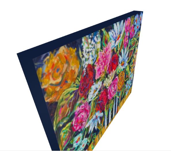 500 Miles Floral Print | Maximalist Flower Art by Audra Sampson Canvas Print