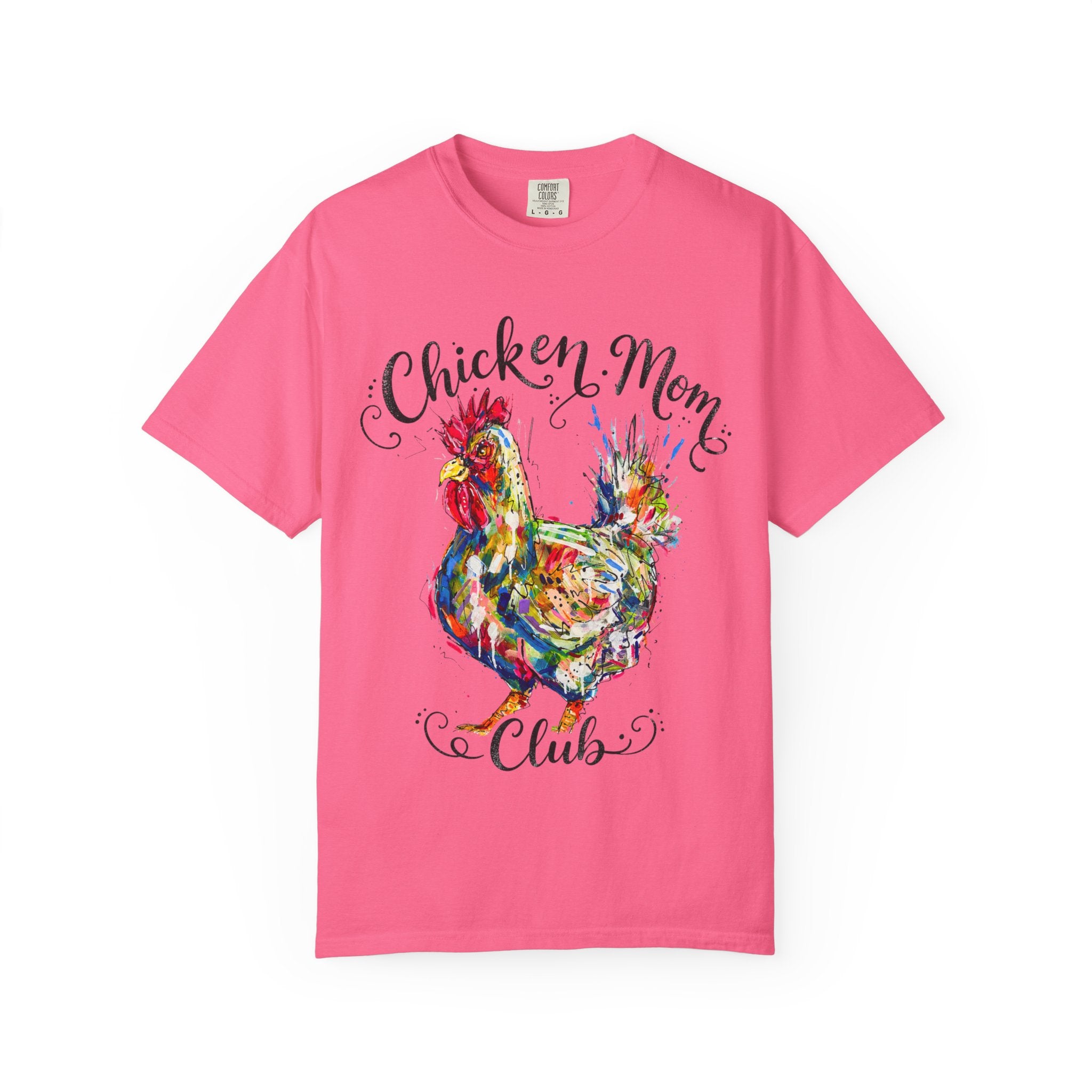 Chicken Mom Club T-Shirt | Colorful Funny Graphic Tee