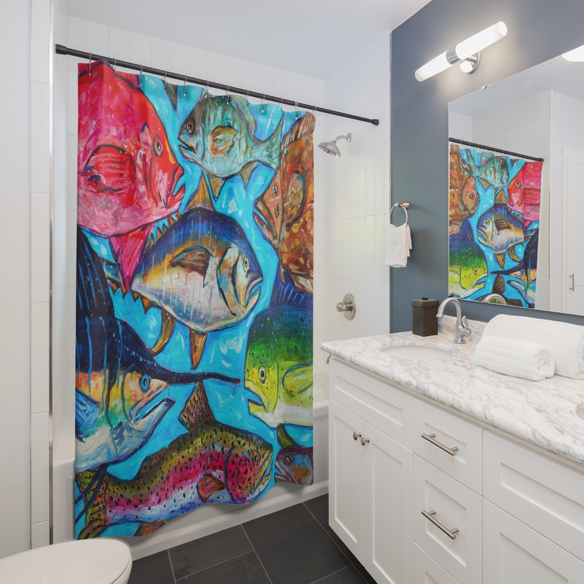 Collective Swim Shower Curtain