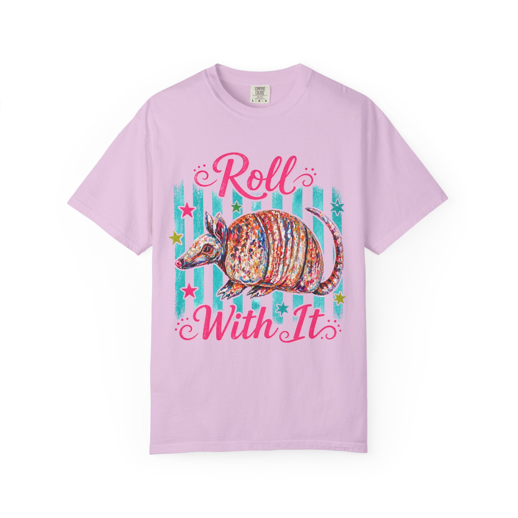 Roll With It Aramadillo T-Shirt | Colorful Funny Graphic Tee