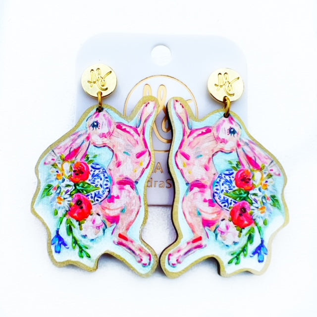 Bonnie Jumping Easter Bunny Dangle