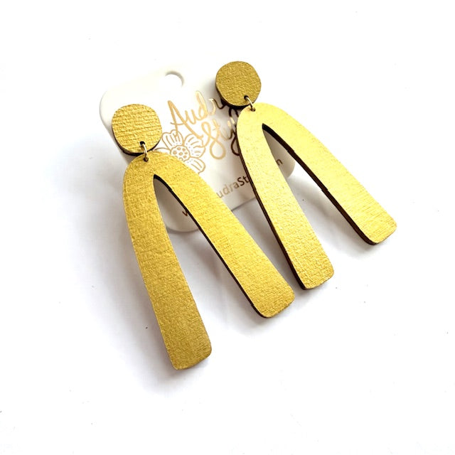 Arch Dangle Earrings - 16 Colors