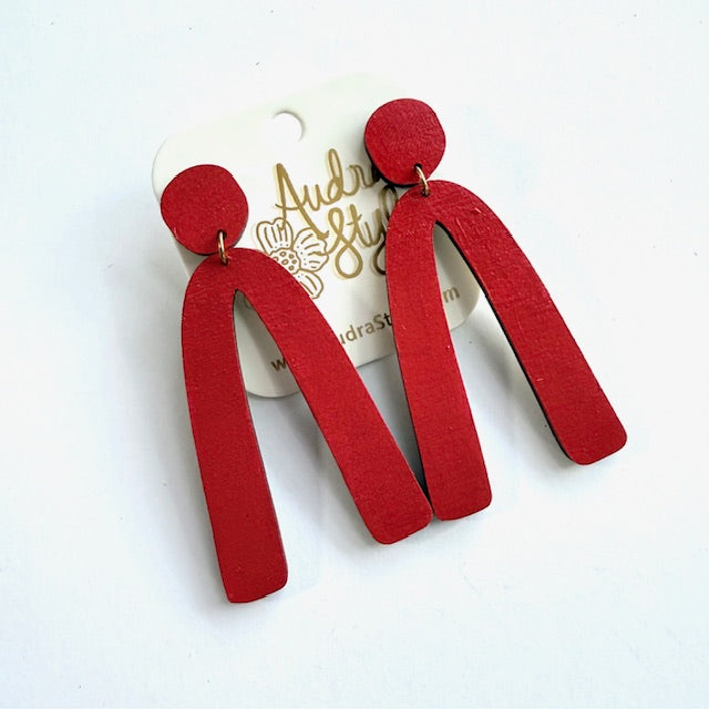 Arch Dangle Earrings - 16 Colors