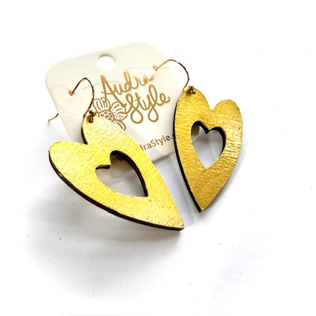 Heart Dangle Earrings