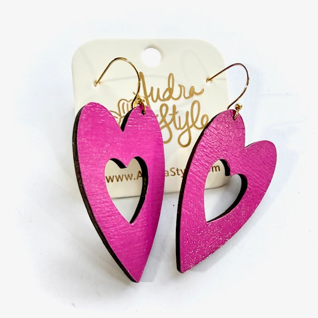 Heart Dangle Earrings
