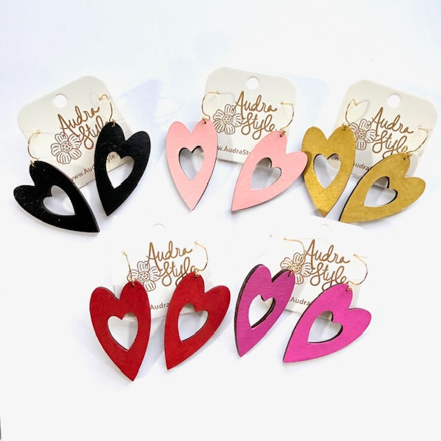 Heart Dangle Earrings