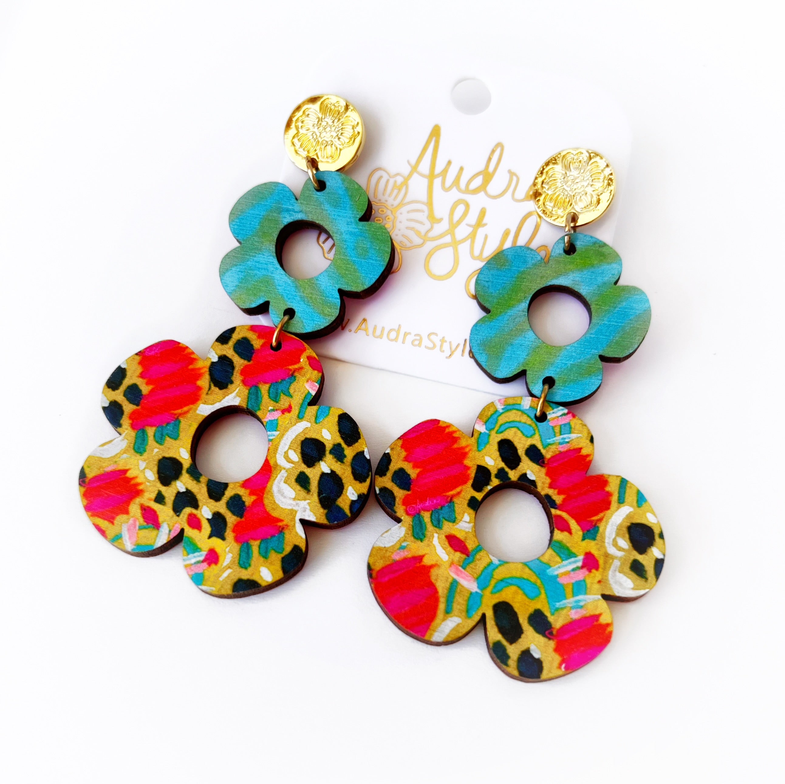 Flora - Teal Green Zebra French Wallpaper