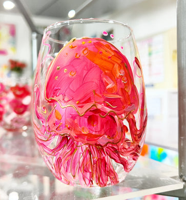 Jellyfish Stemless Wine Glass