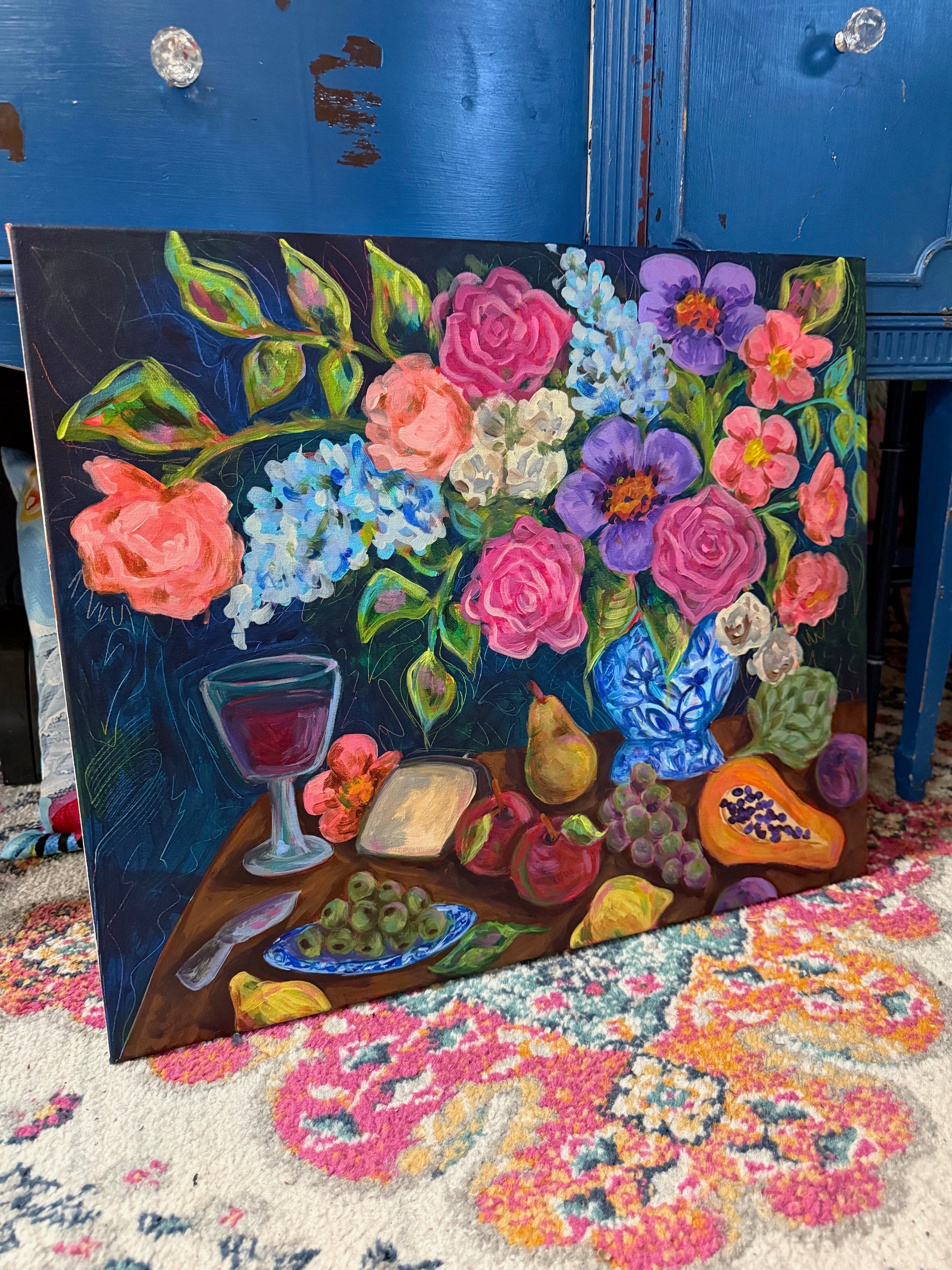 The Generous Table - Original Acrylic Painting 20x24 | Audra Style