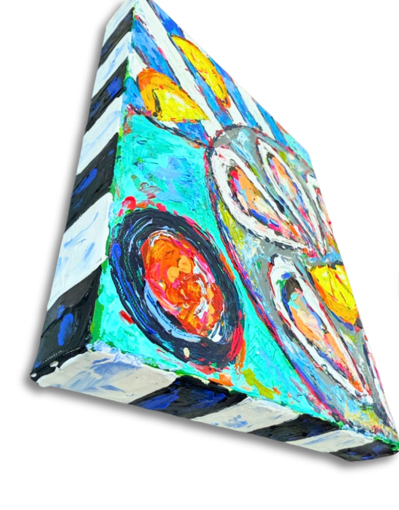 "Oysters and Lemons" Original 8x10" Painting on Gallery Wrapped Canvas