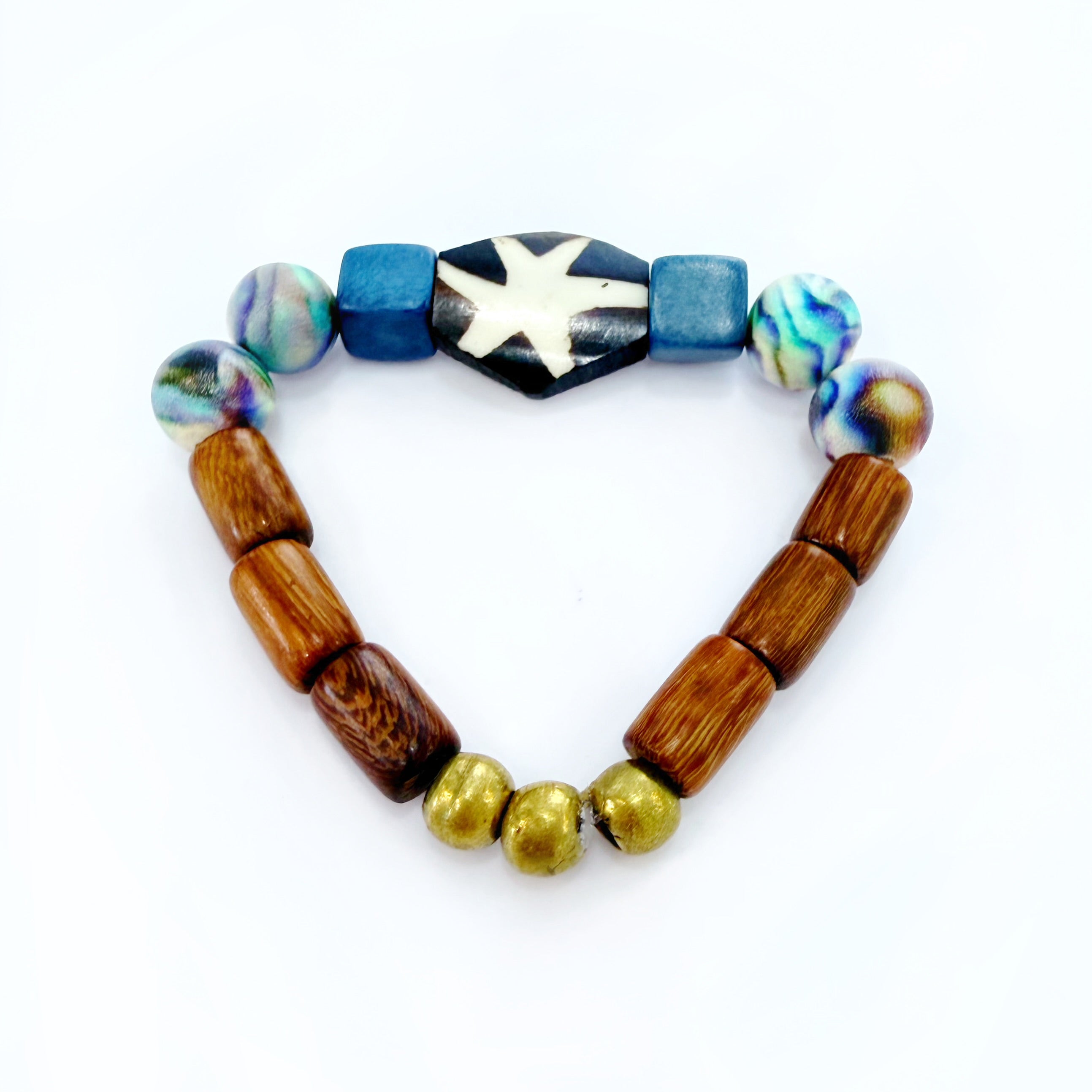 Audra Style Stretchy Stacking Bracelet - Neutral Fall