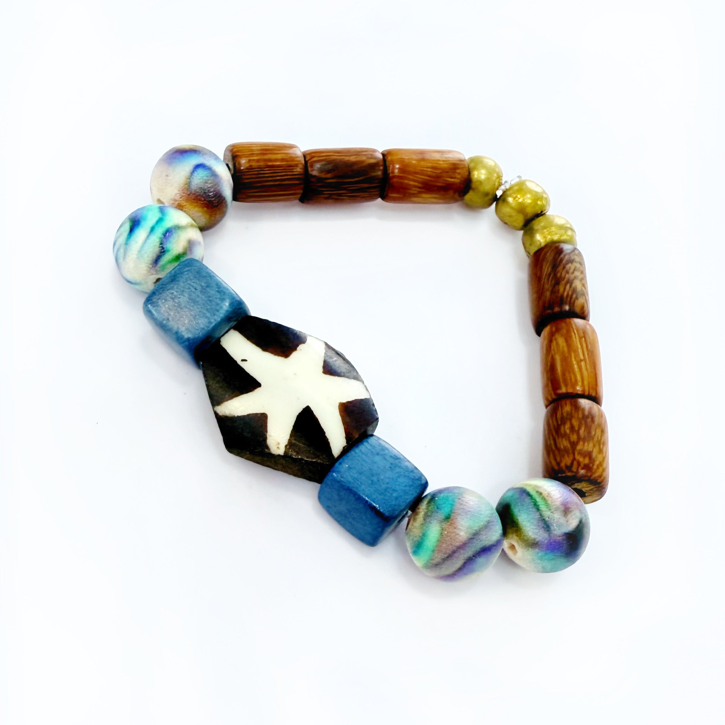 Audra Style Stretchy Stacking Bracelet - Neutral Fall