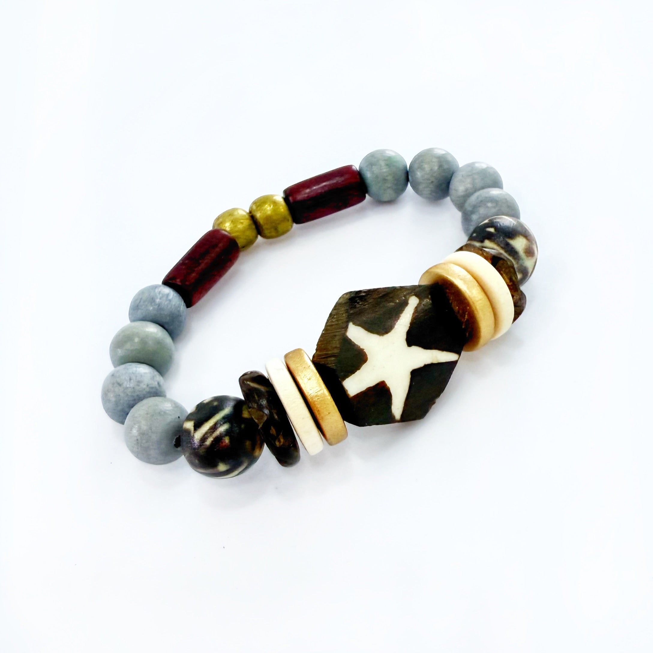 Audra Style Stretchy Stacking Bracelet - Neutral Fall