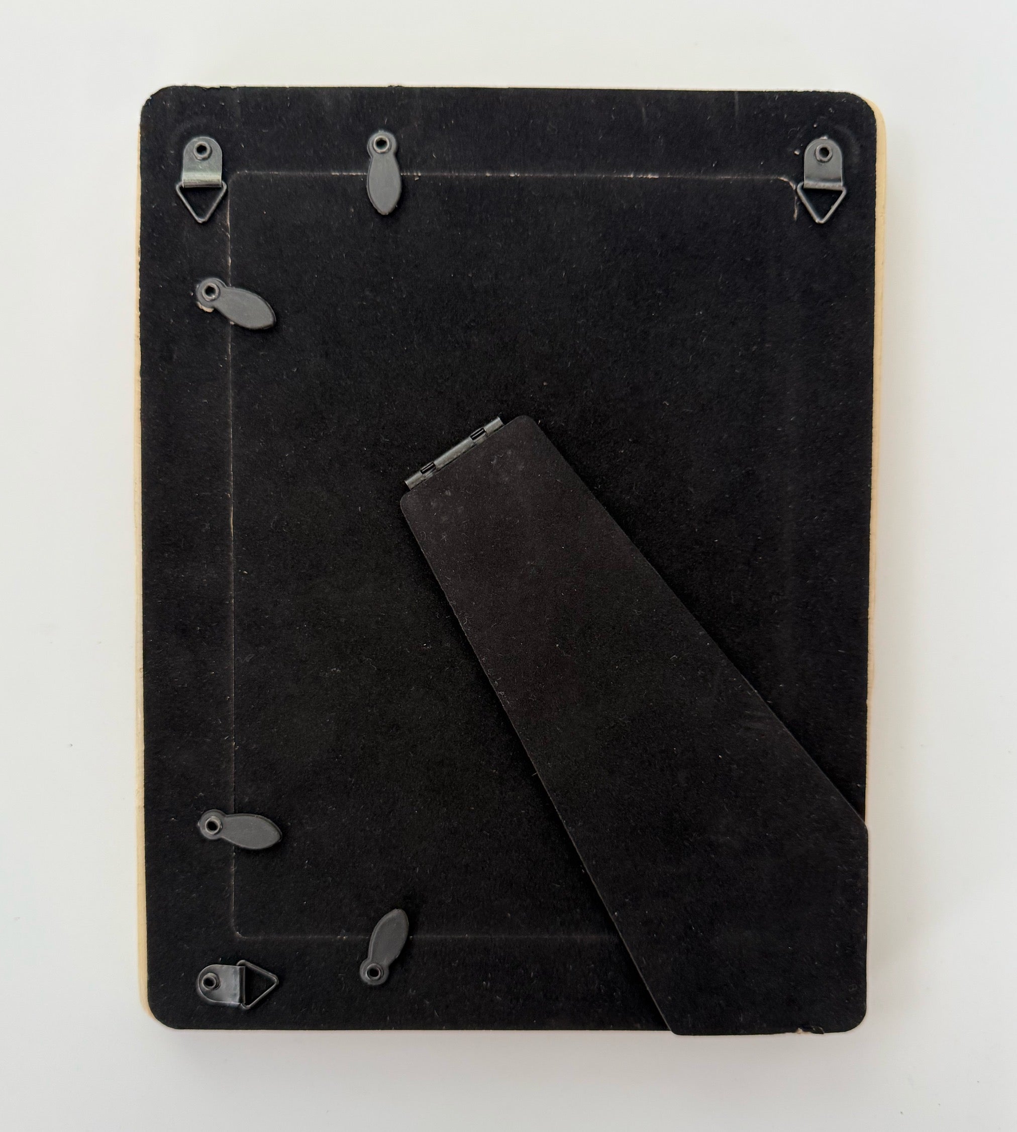 Framed Original Floral Painting on Canvas - Two Roses in Clear Vase