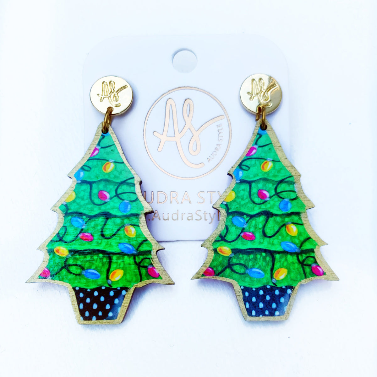 Christmas Earring - Lighted Christmas Tree