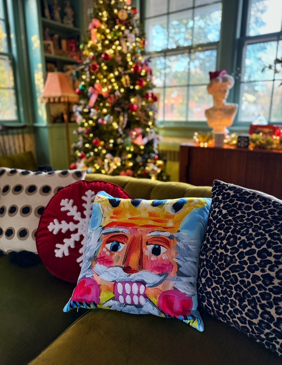 Nutcracker Pillow - 18x18"