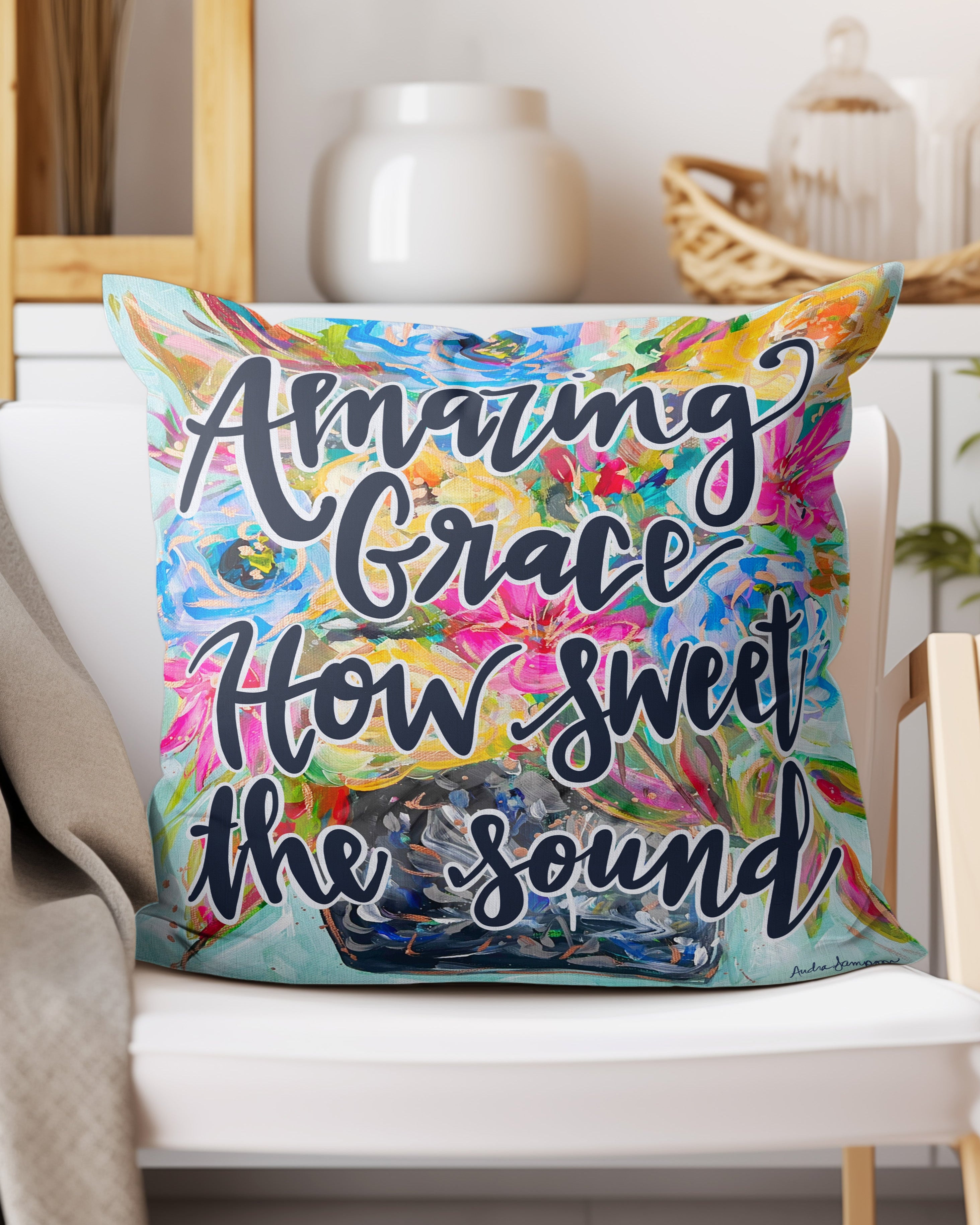 Amazing Grace Throw Pillow