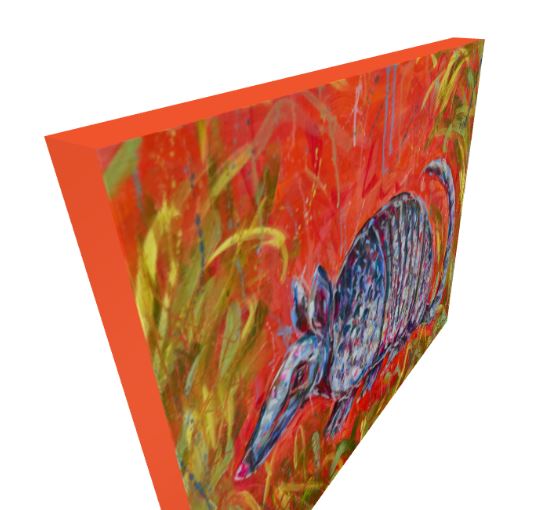 Armadillo Print on Paper or Canvas - Western Desert Texas Decor, Maximalist Art Poster