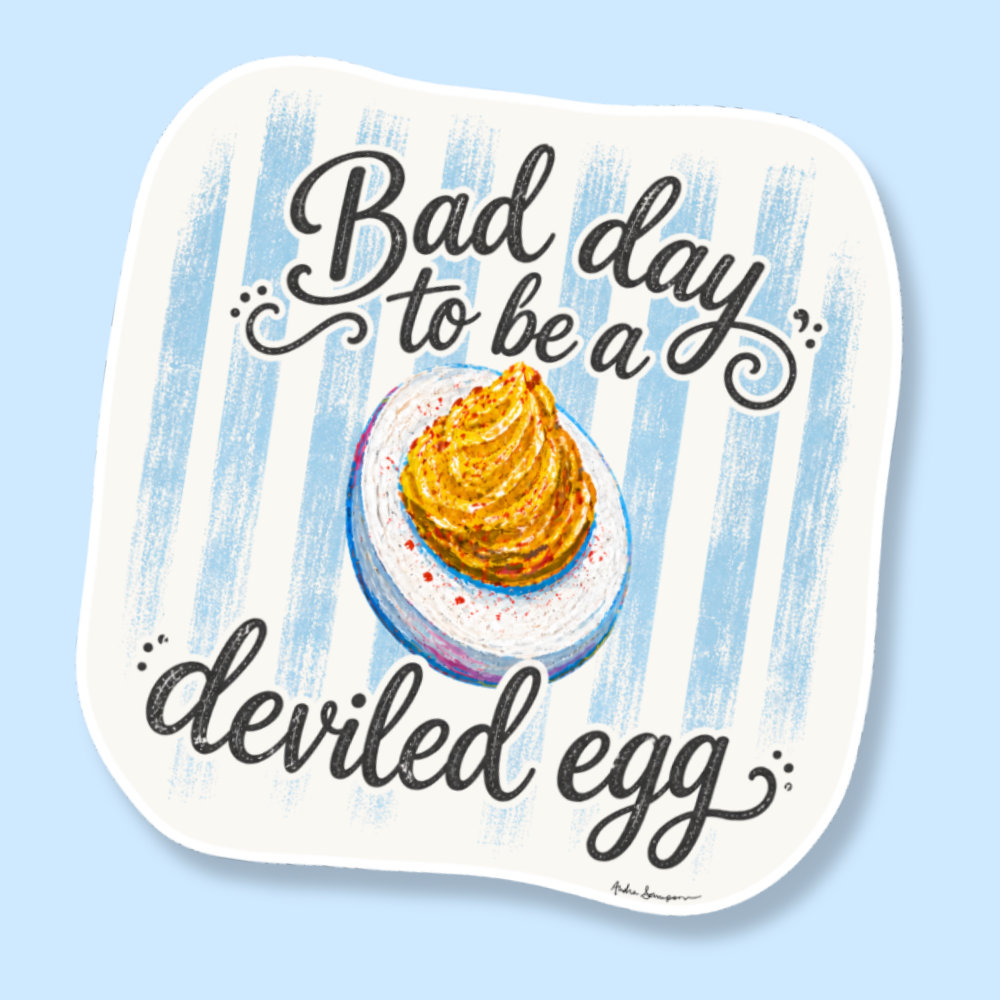 Bad Day To Be A Deviled Egg Sticker
