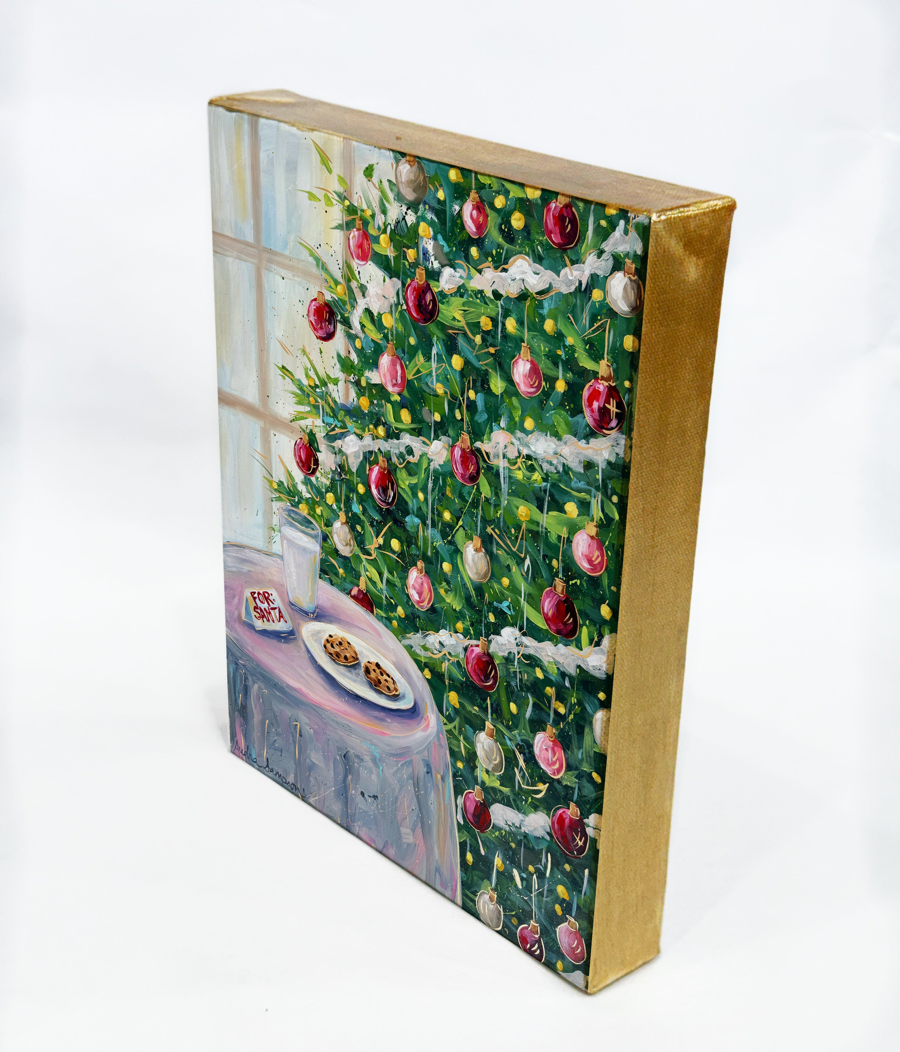 Cookies for Santa Christmas Reproduction Print - On Paper or Canvas