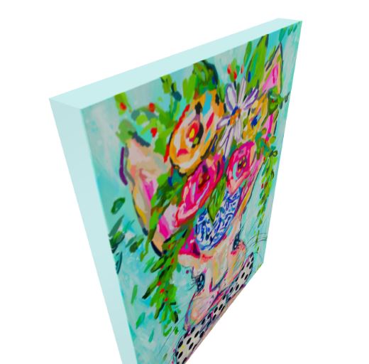 Eleanor Bunny Reproduction Print - On Paper or Canvas - Nursery, Dopamine Decor, Wall Art Poster