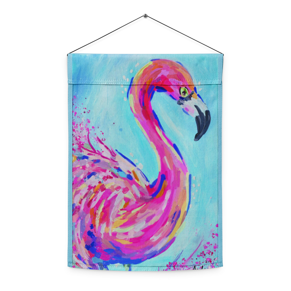 Flamingo Garden flag