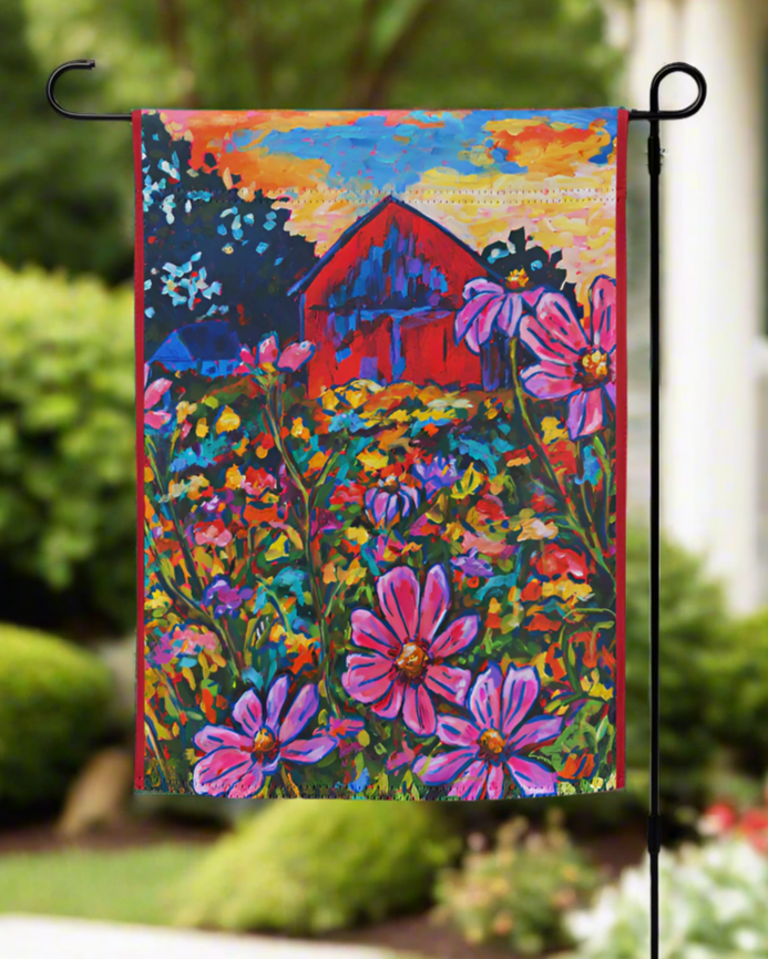 Red Barn Garden flag