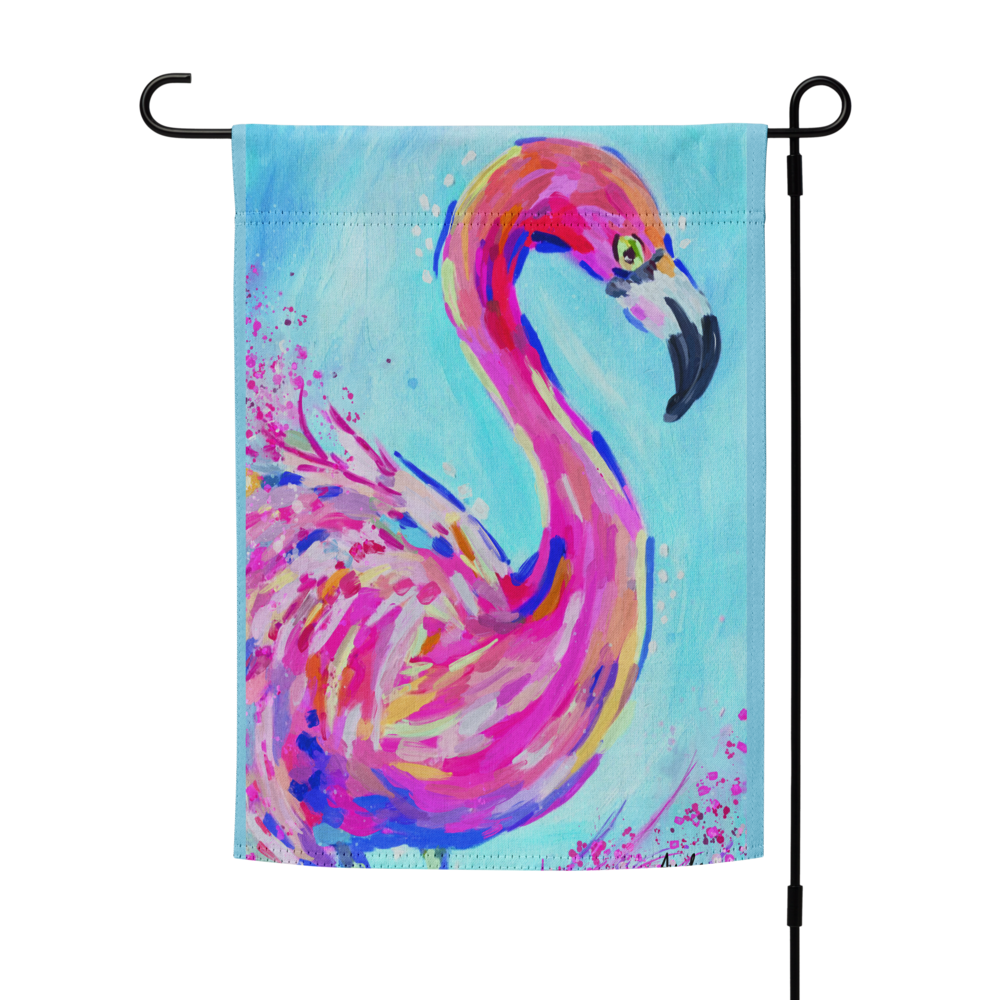 Flamingo Garden flag