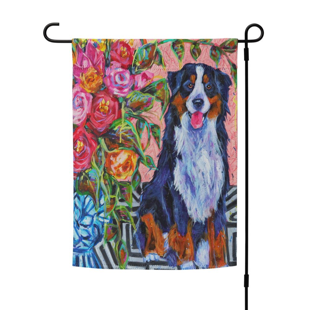 Bernese Mountain Dog Garden flag