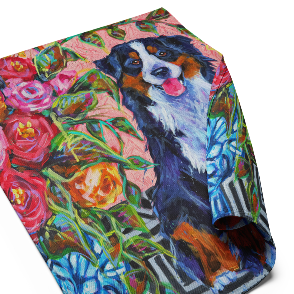 Bernese Mountain Dog Garden flag