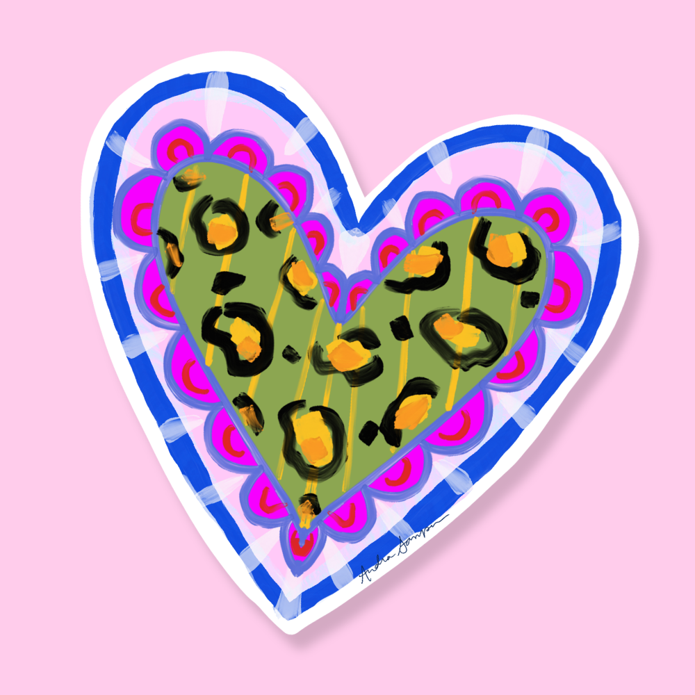 Colorful Cheetah Sticker