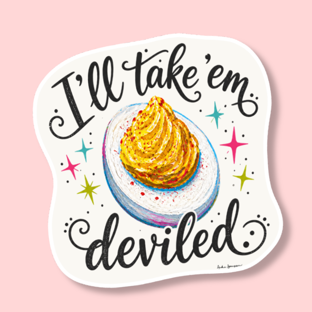 I'll Take 'Em Deviled Egg Sticker