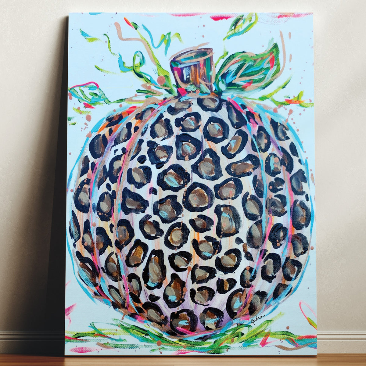 Leopard Pumpkin Reproduction Print