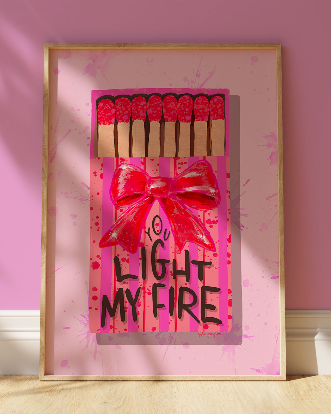 Matchbox Art Print on Paper or Canvas - Pop Art, Maximalist Decor, Colorful Wall Art Poster