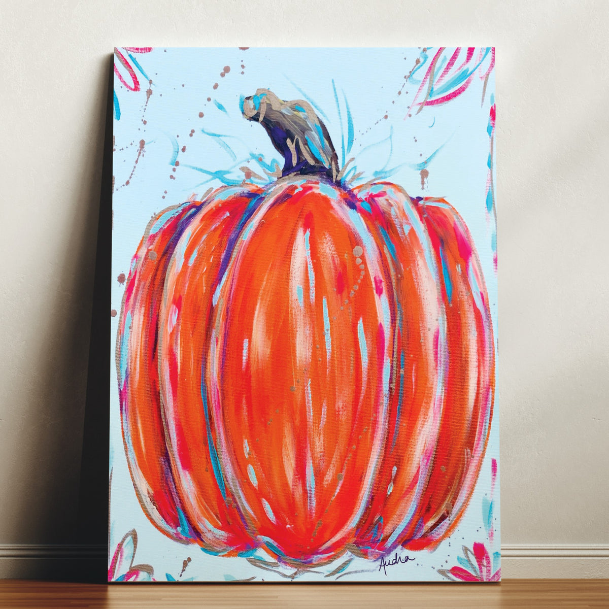 Orange Pumpkin Reproduction Print