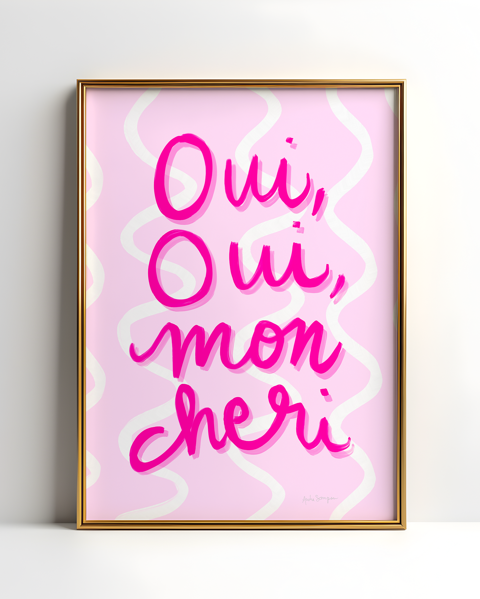 French Pop Art Print on Paper or Canvas - Pop Art, Maximalist Decor, Colorful Wall Art Poster