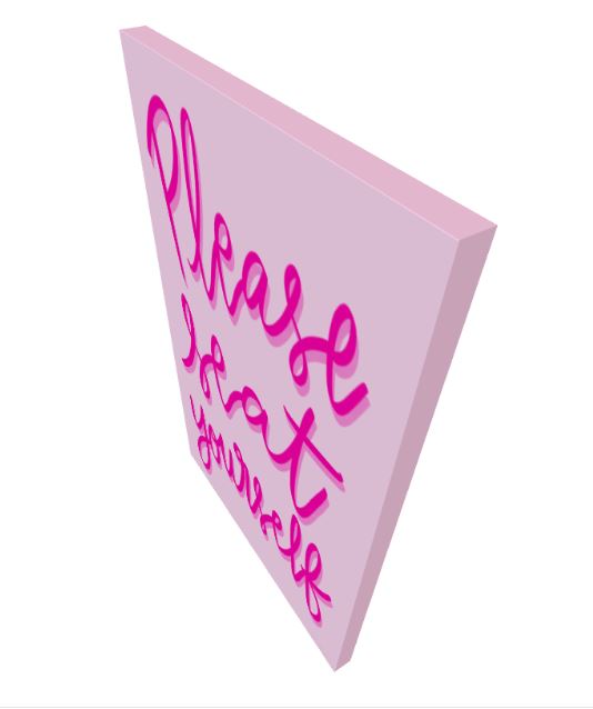 Please Seat Yourself Art Print on Paper or Canvas - Bathroom Decor, Maximalist Art Poster - Pink