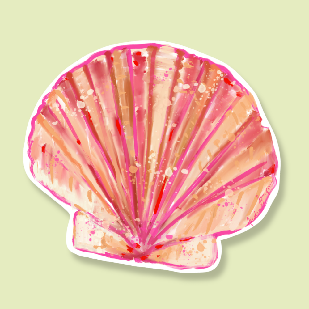Scallop Shell Sticker