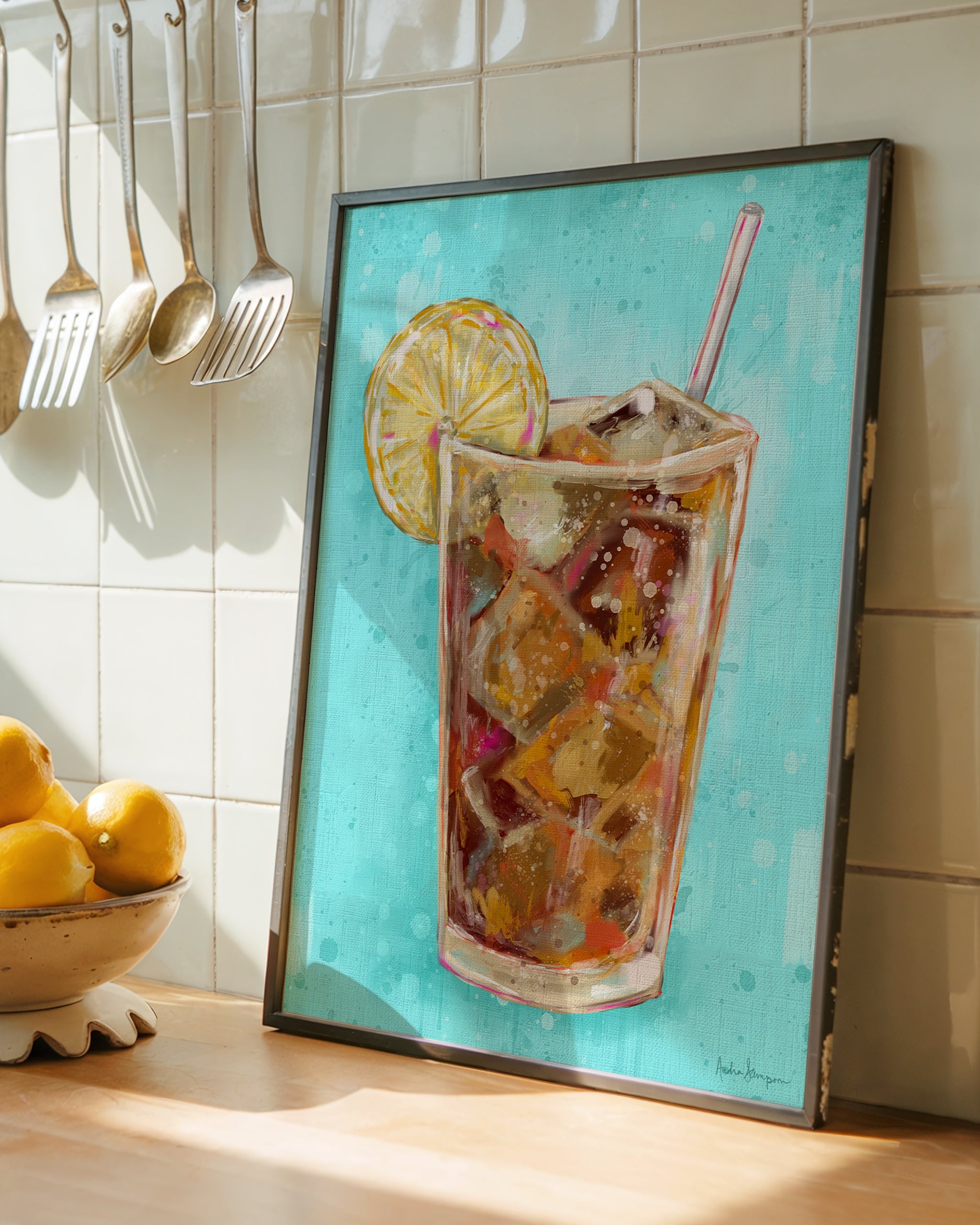 Sweet Tea Art Print on Paper or Canvas - Southern Wall Art